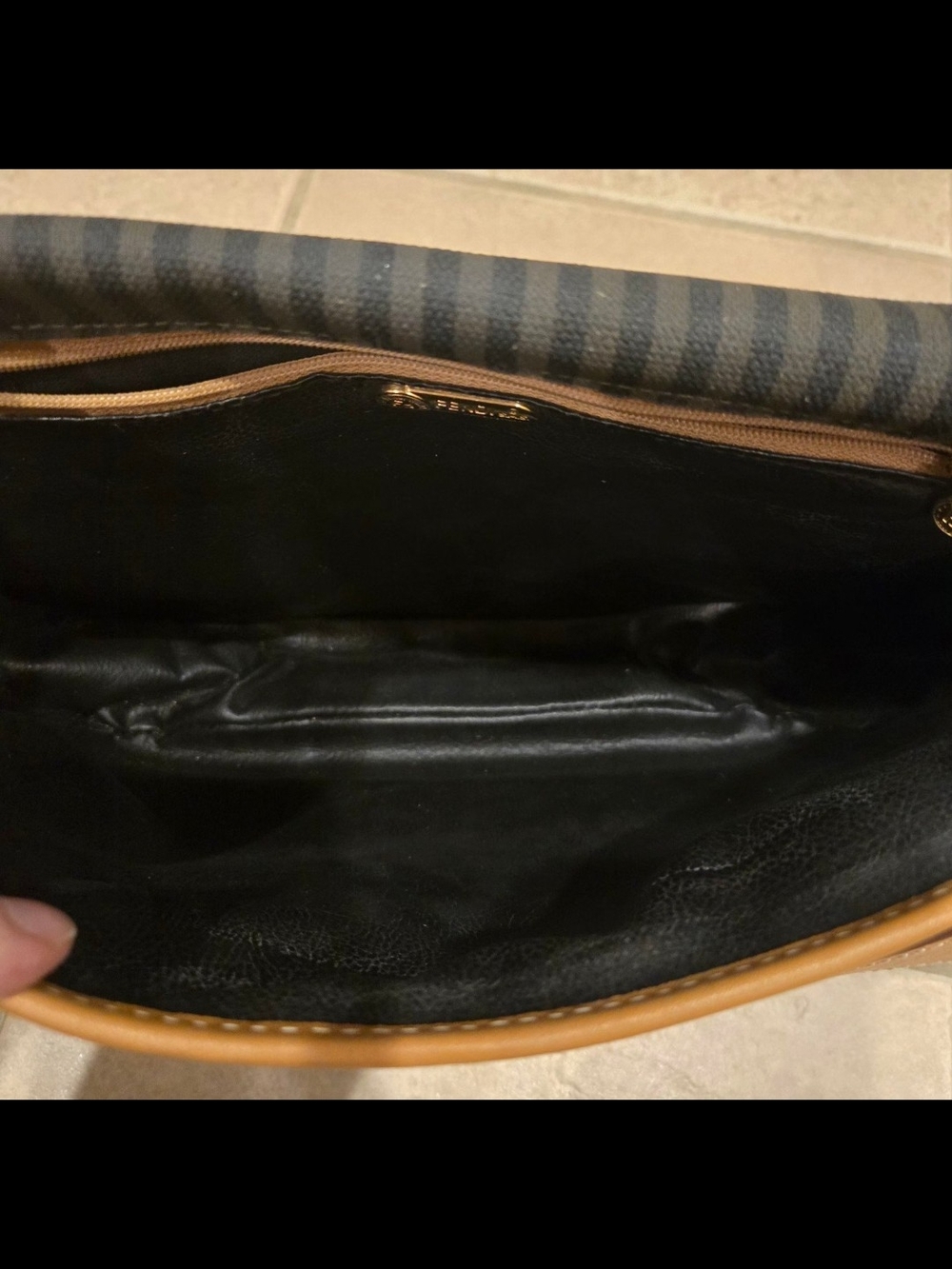 Vintage Fendi Striped Crossbody W/COA - Picture 5 of 11